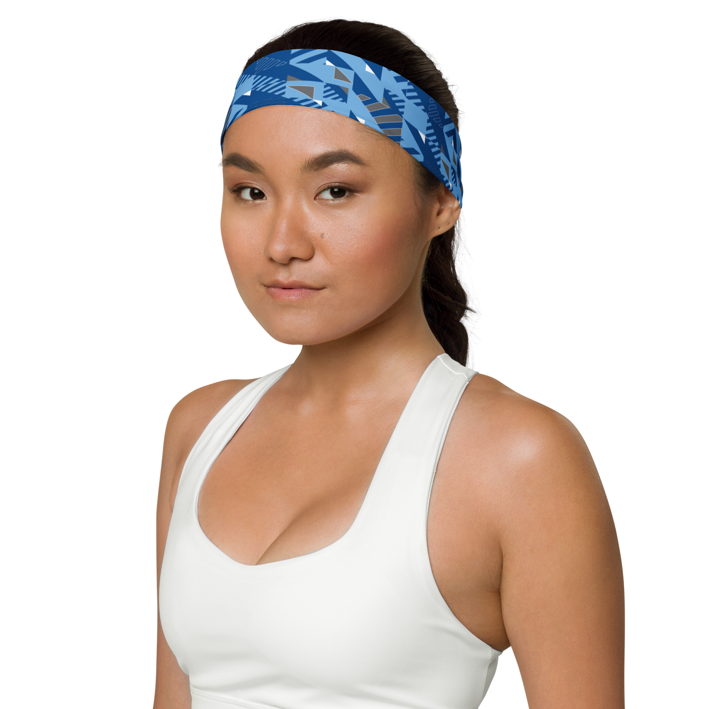 Headband - Blue Fusz Pattern