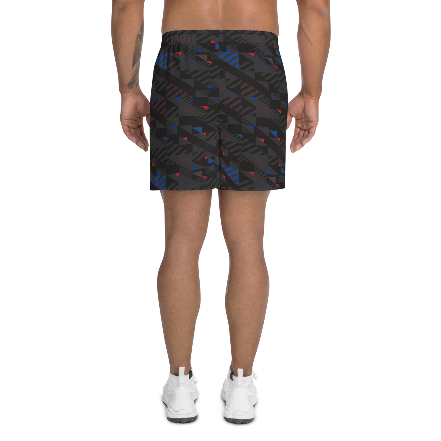 Men's Athletic Shorts - Gray Fusz Pattern