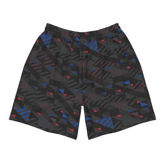 Men's Athletic Shorts - Gray Fusz Pattern