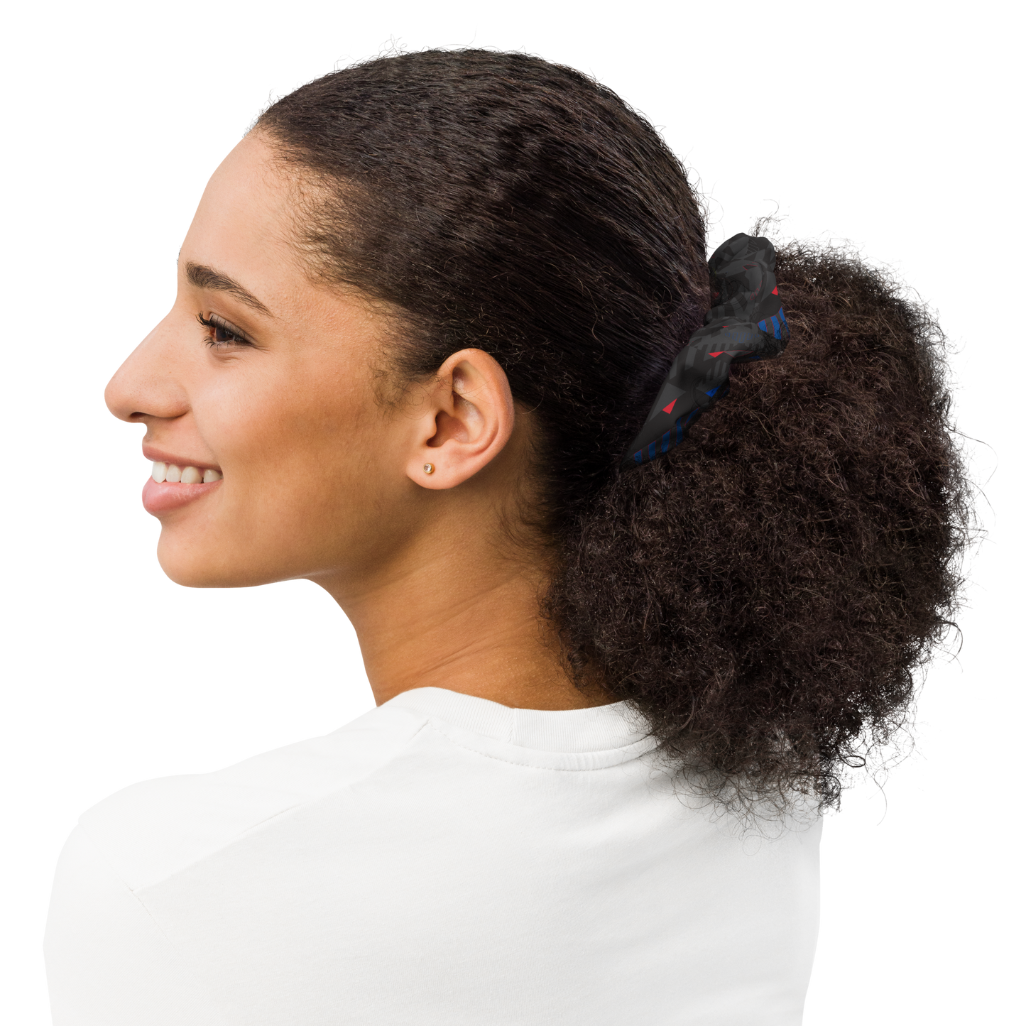 Scrunchie - Gray Fusz Pattern