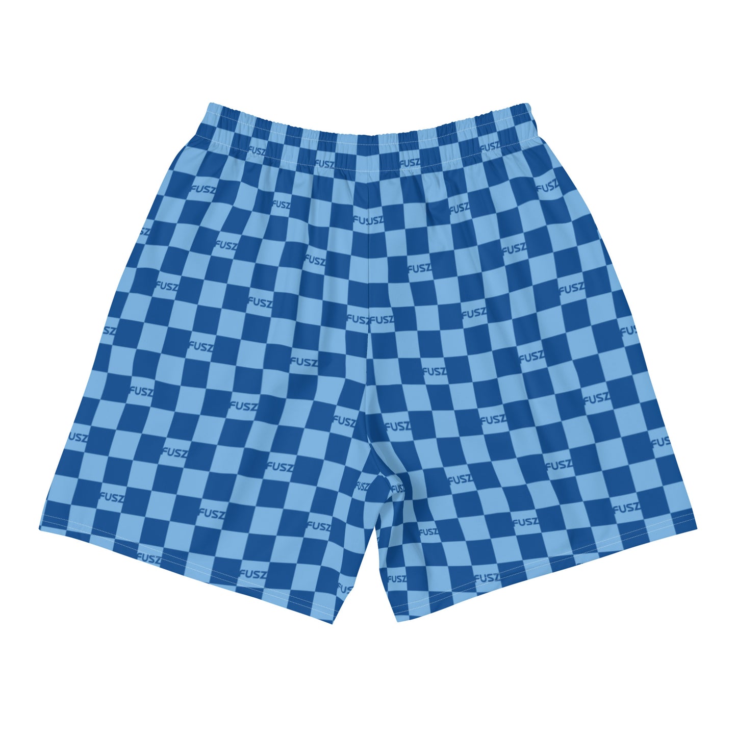 Men's Athletic Shorts - Checkered Fusz Blue