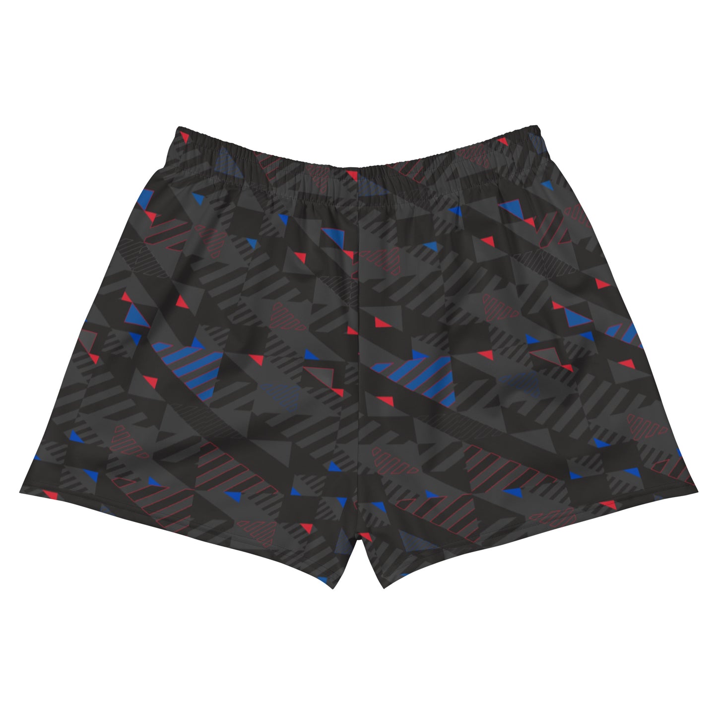 Women’s Athletic Shorts - Gray Fusz Pattern