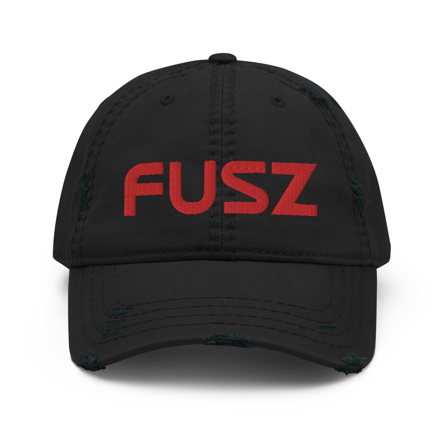 Adult Distressed Dad Hat - Embroidered Fusz