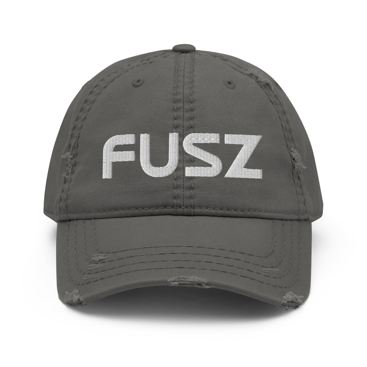 Adult Distressed Dad Hat - Embroidered Fusz