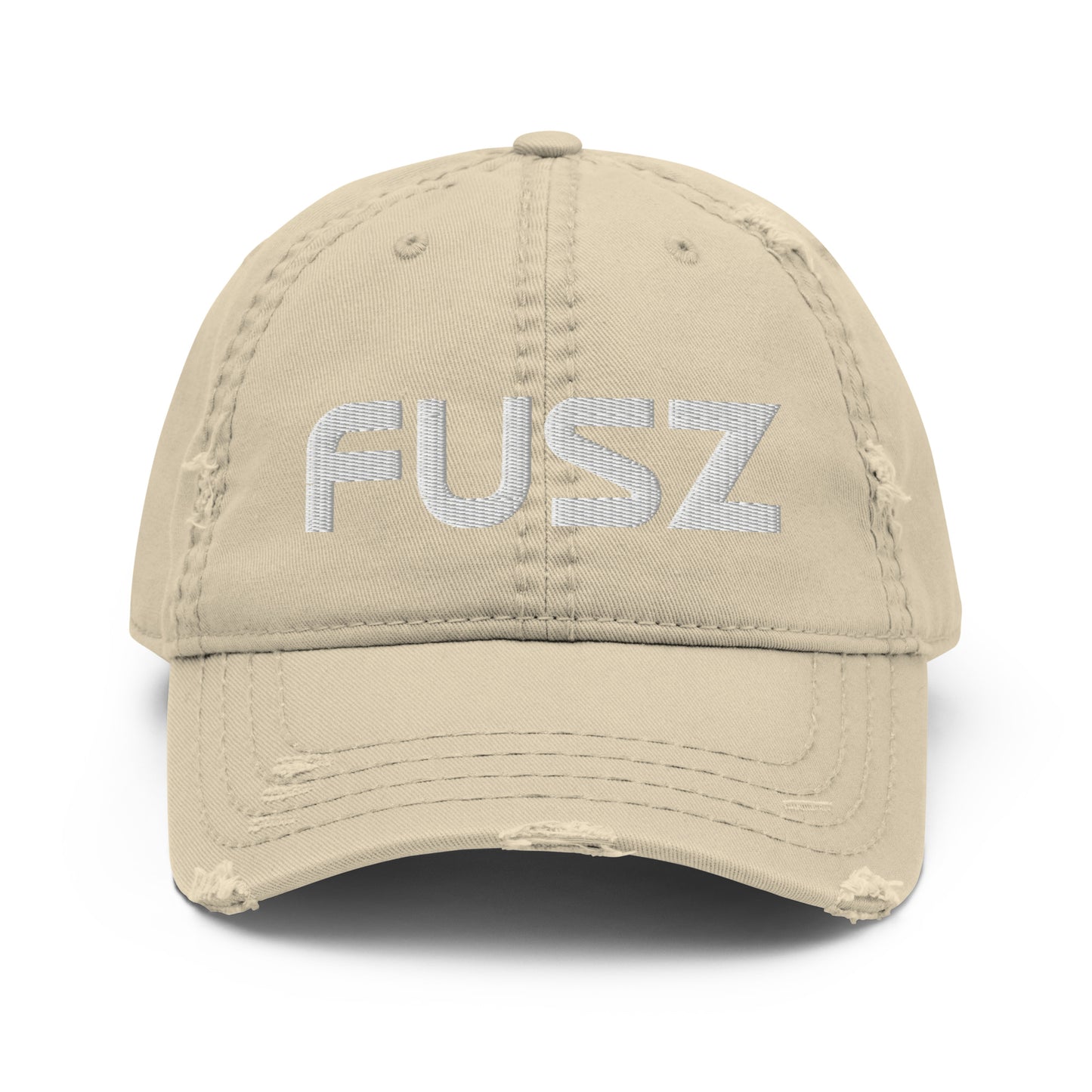 Adult Distressed Dad Hat - Embroidered Fusz