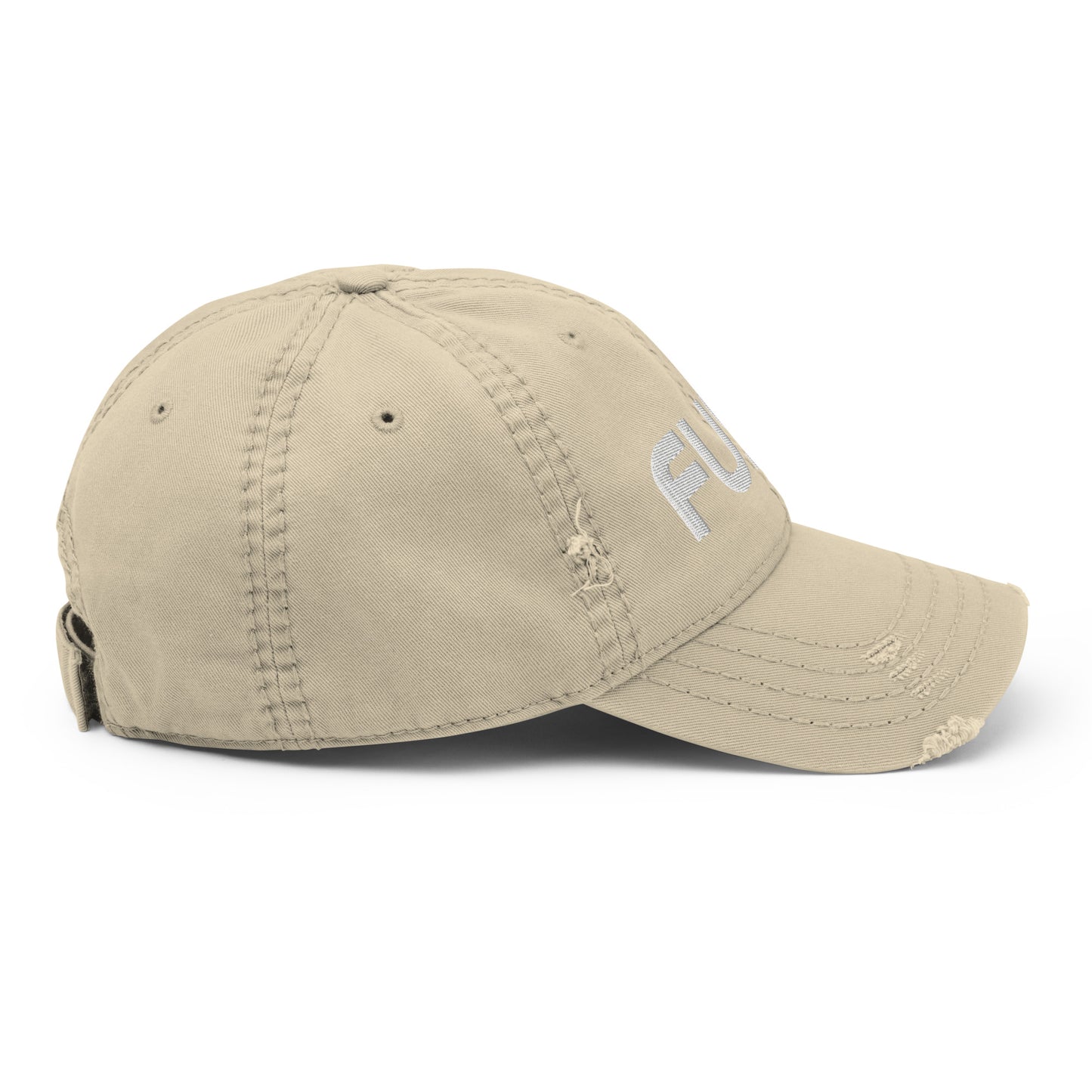 Adult Distressed Dad Hat - Embroidered Fusz