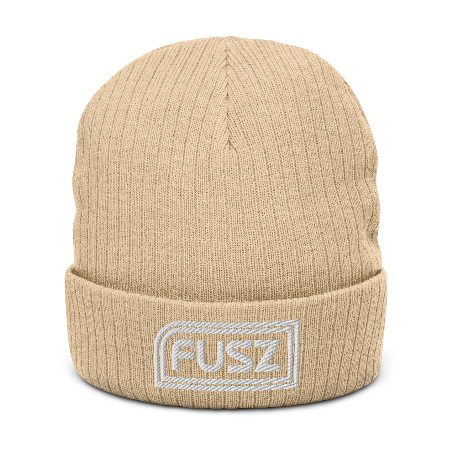 Adult Beanie Ribbed - Embroidered Fusz Sticker