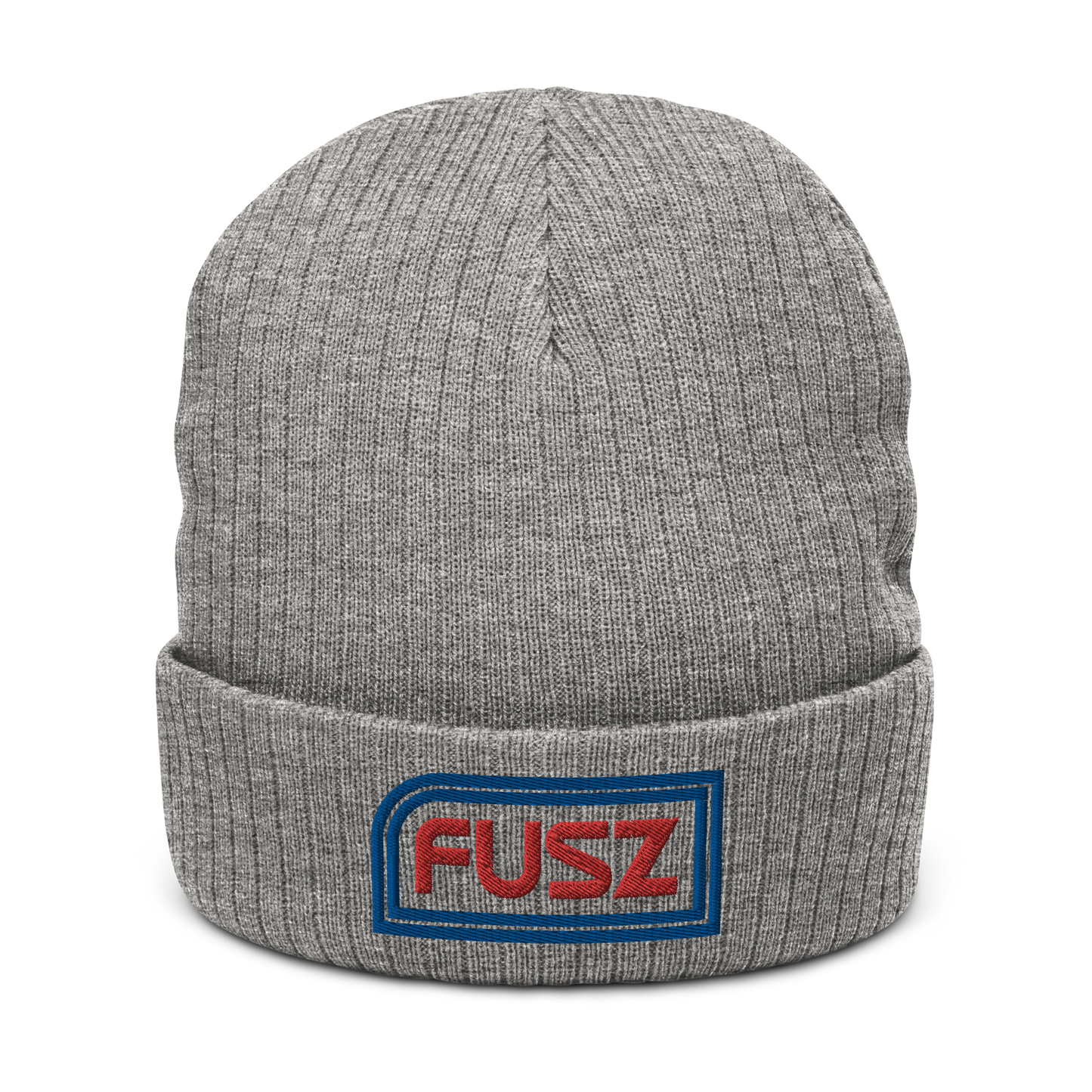 Adult Beanie Ribbed - Embroidered Fusz Sticker