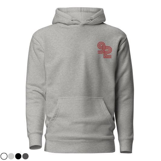 Adult Hoodie - Embroidered 92