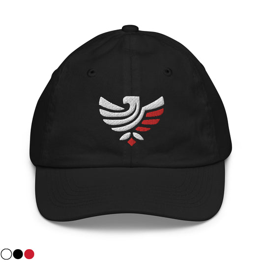 Youth Hat - Embroidered Hawk