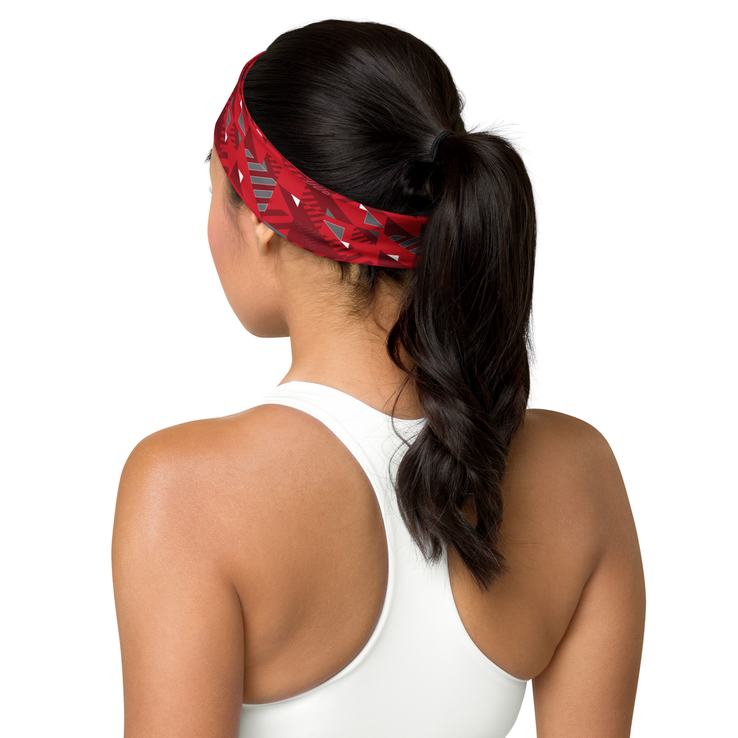 Headband - Red Fusz Pattern