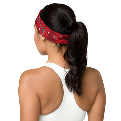 Headband - Red Fusz Pattern