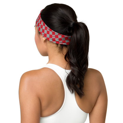 Headband - Checkered Fusz Red