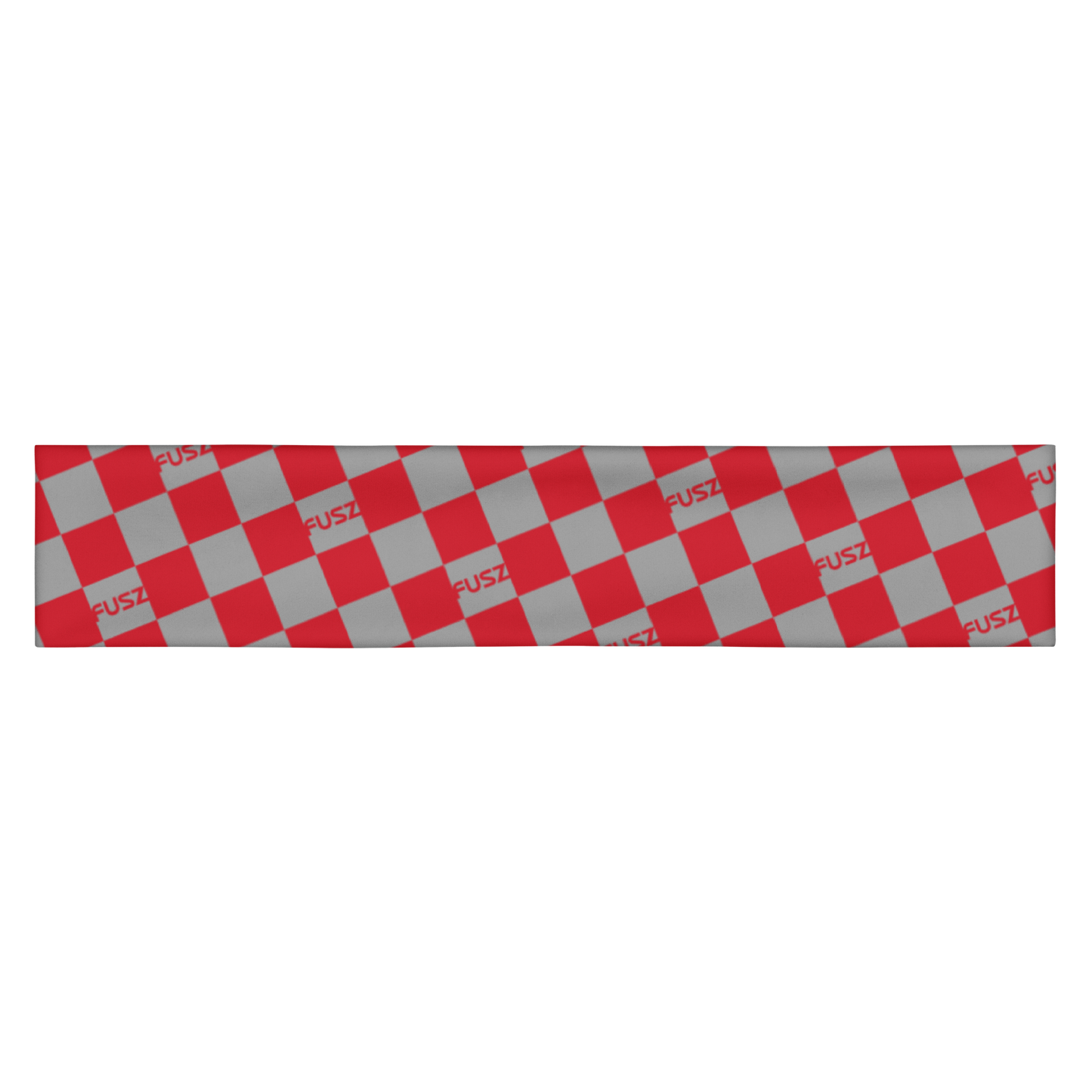 Headband - Checkered Fusz Red