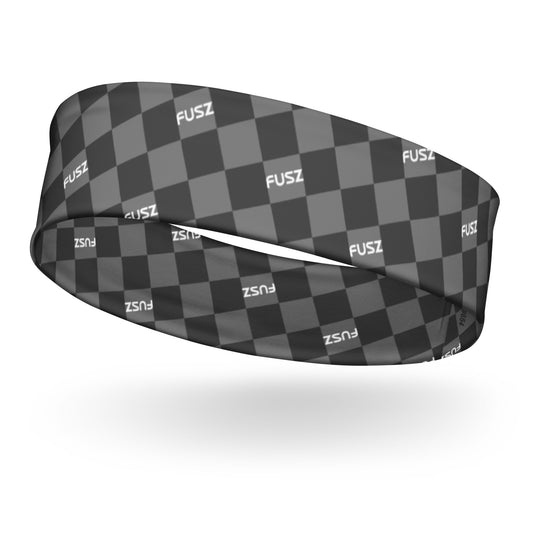 Headband - Checkered Fusz Gray