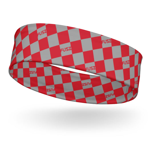 Headband - Checkered Fusz Red