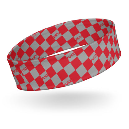 Headband - Checkered Fusz Red