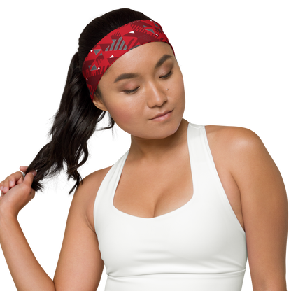 Headband - Red Fusz Pattern