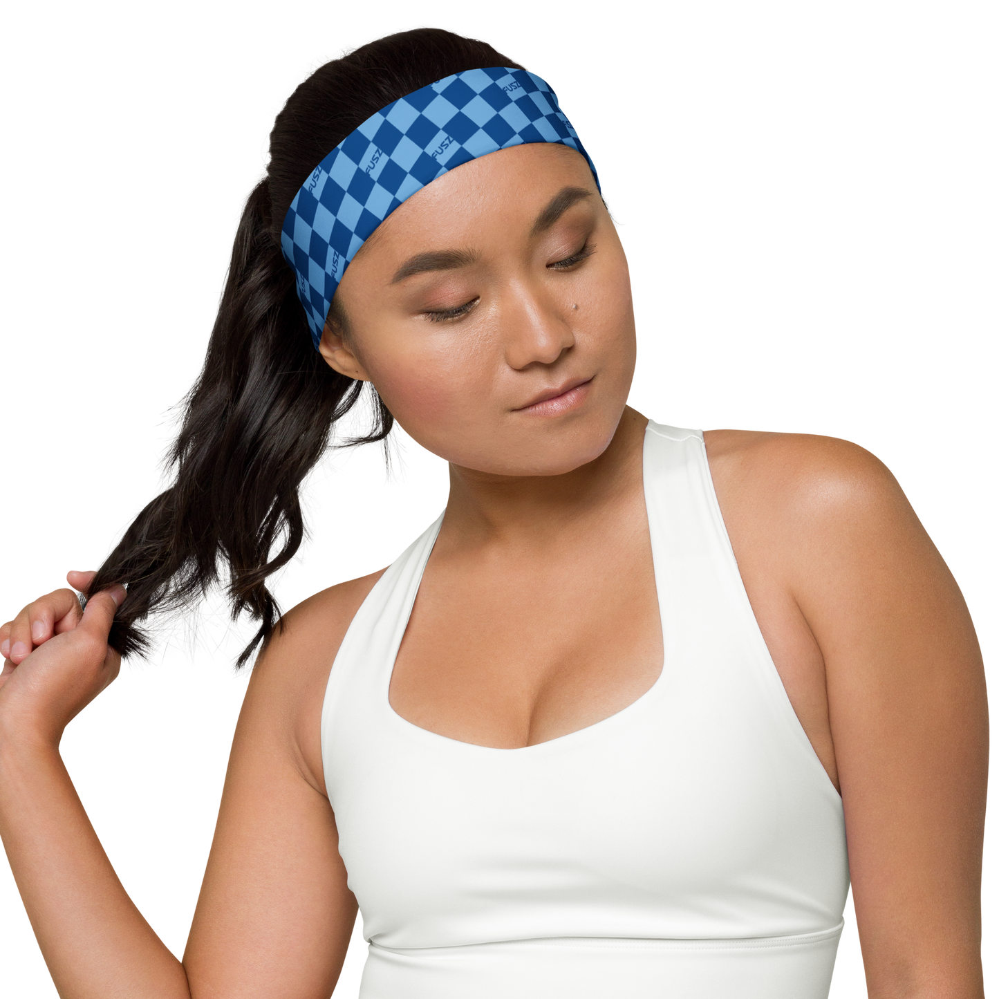 Headband - Checkered Fusz Blue