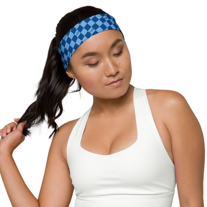 Headband - Checkered Fusz Blue