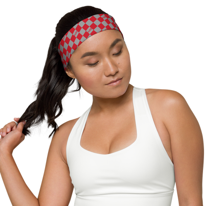 Headband - Checkered Fusz Red