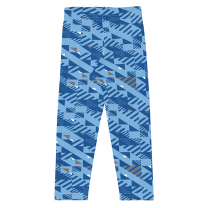 Kid's Leggings - Fusz Blue Pattern