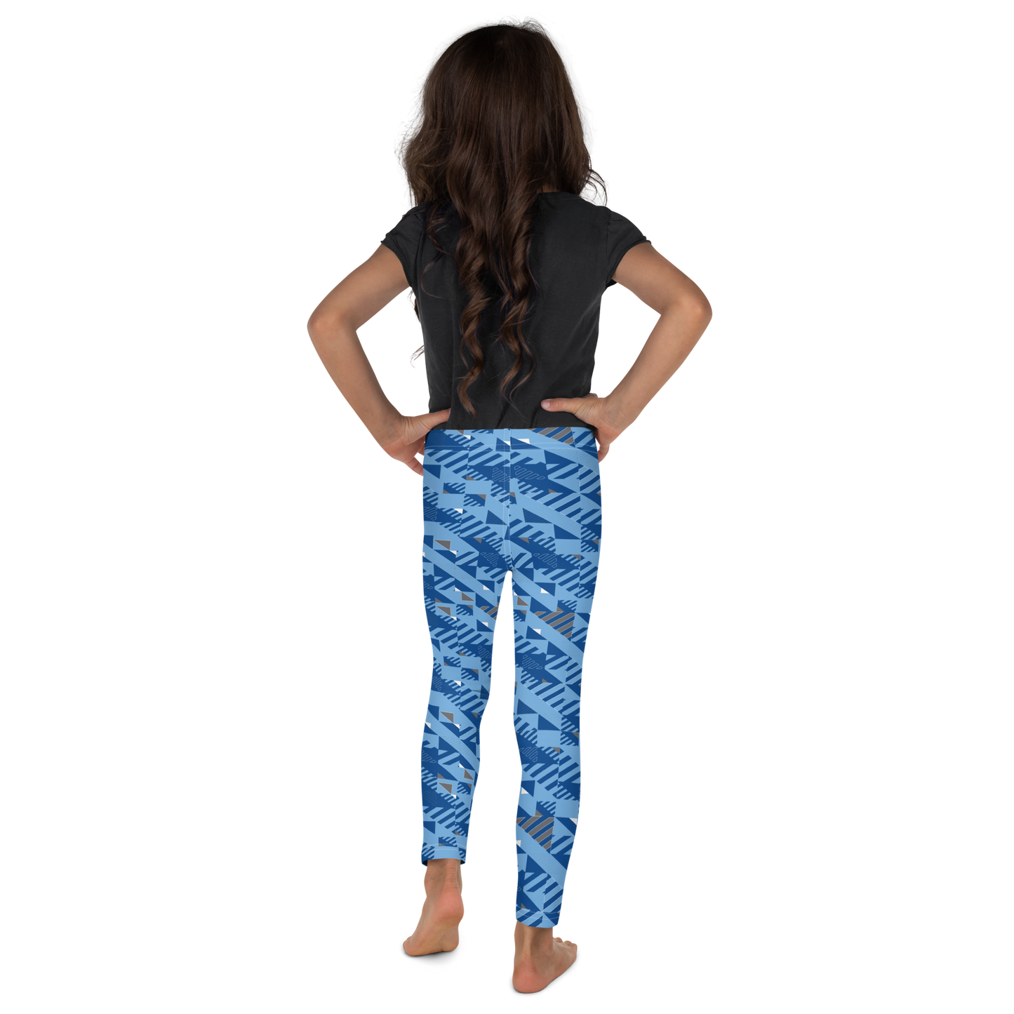 Kid's Leggings - Fusz Blue Pattern