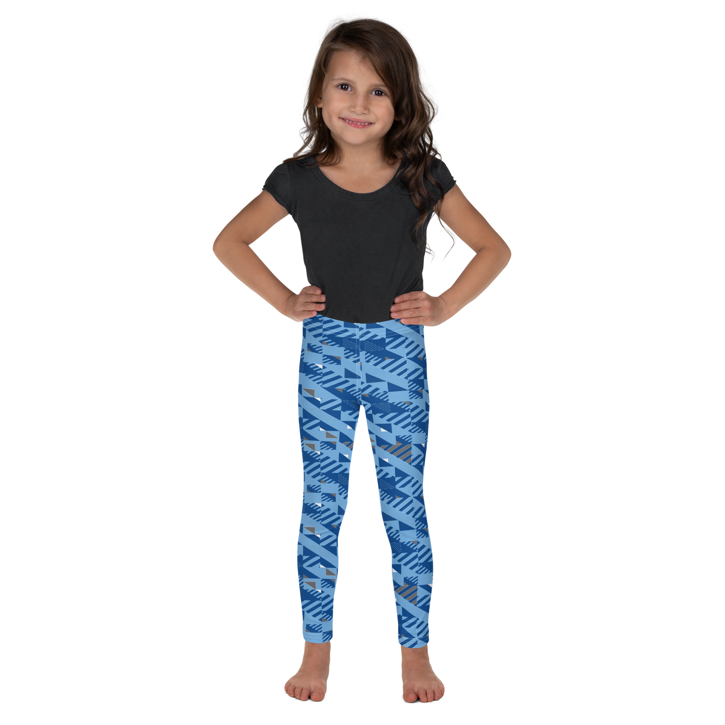 Kid's Leggings - Fusz Blue Pattern