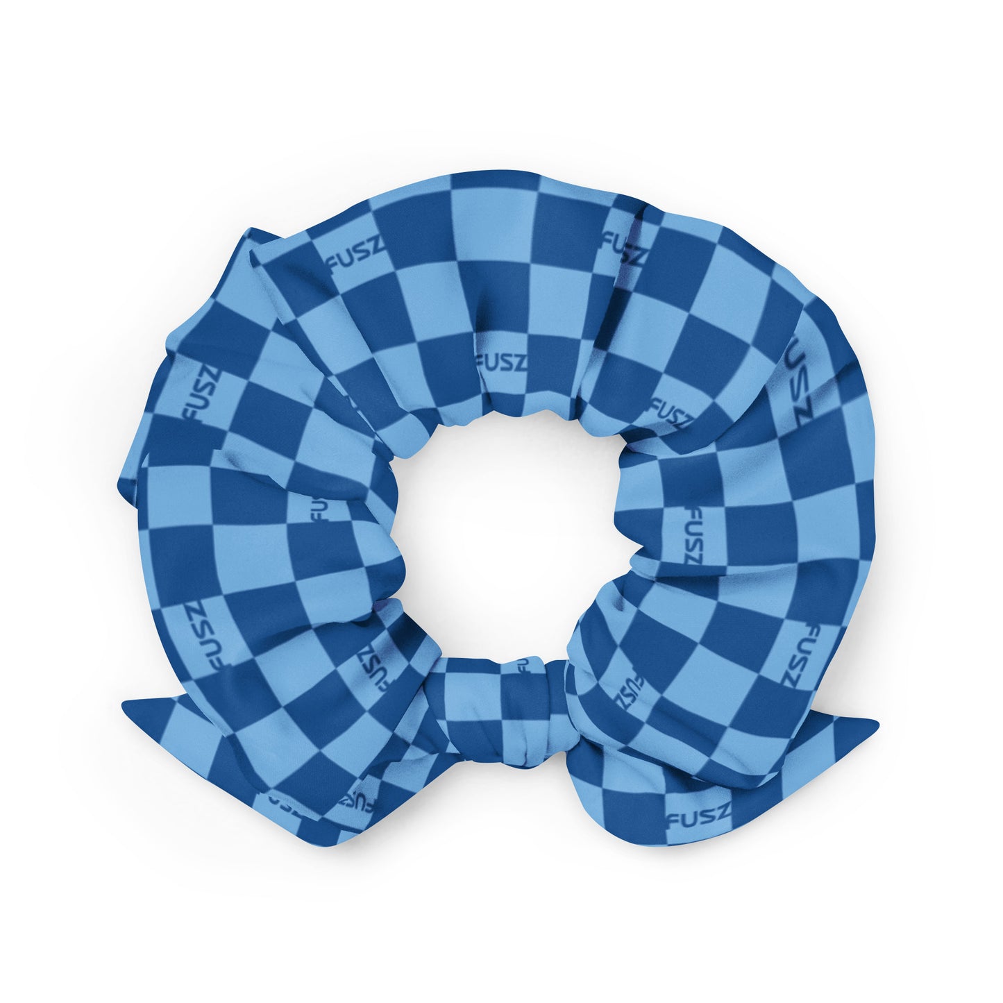 Scrunchie - Checkered Fusz Blue