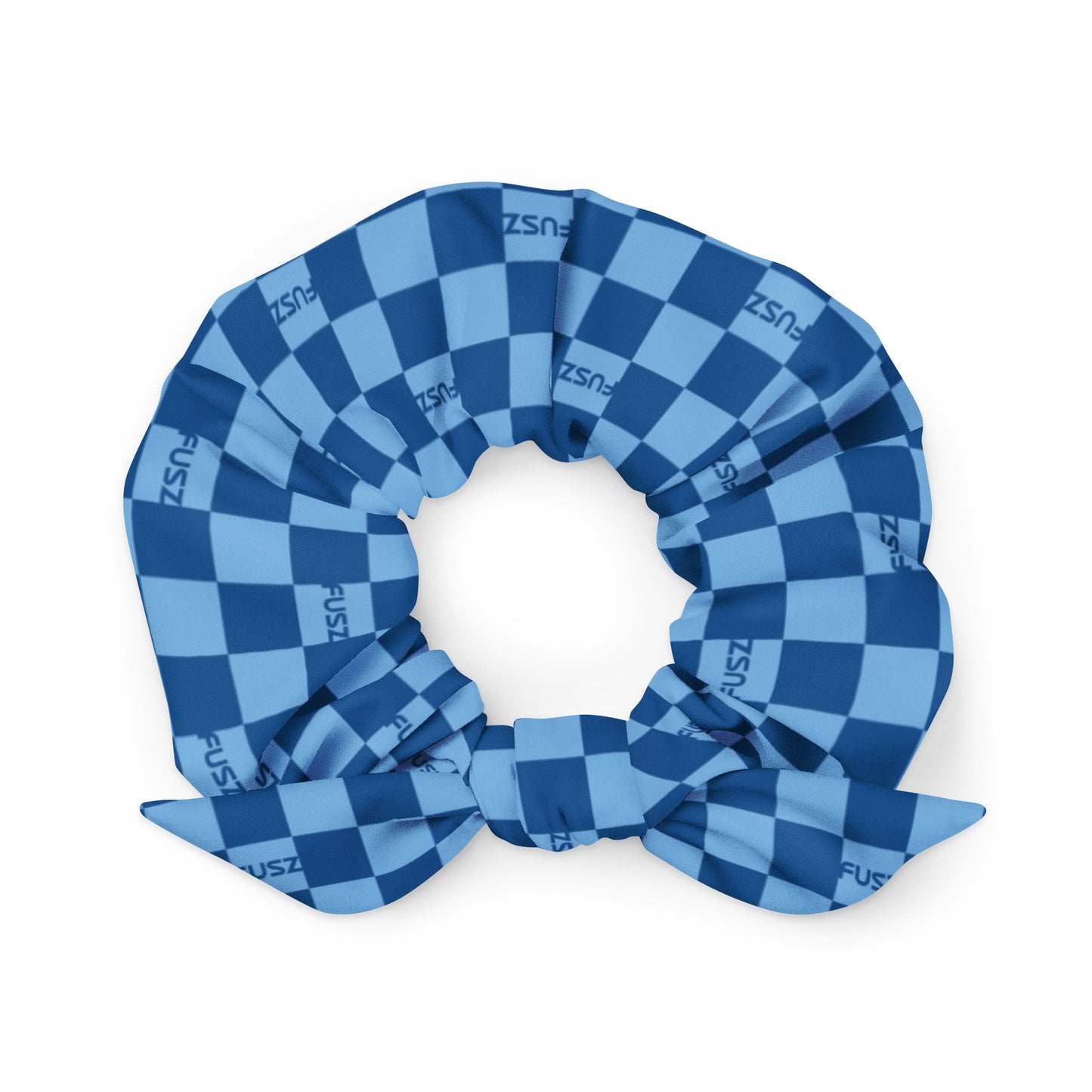 Scrunchie - Checkered Fusz Blue