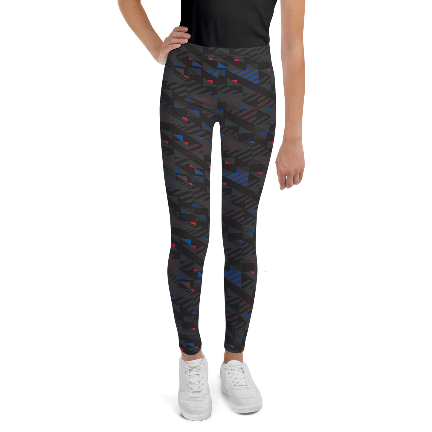 Youth Leggings - Fusz Gray Pattern