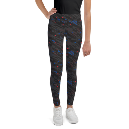 Youth Leggings - Fusz Gray Pattern