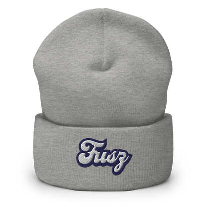 Adult Beanie Cuffed - Embroidered Vintage Fusz Script