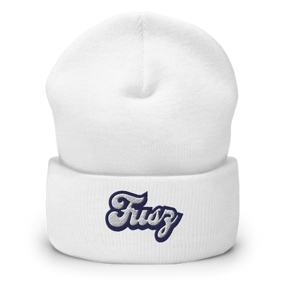 Adult Beanie Cuffed - Embroidered Vintage Fusz Script