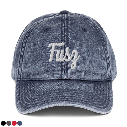 Adult Vintage Twill Hat - Embroidered Fusz Script