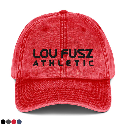 Adult Vintage Twill Hat - Embroidered Lou Fusz Athletic Stack