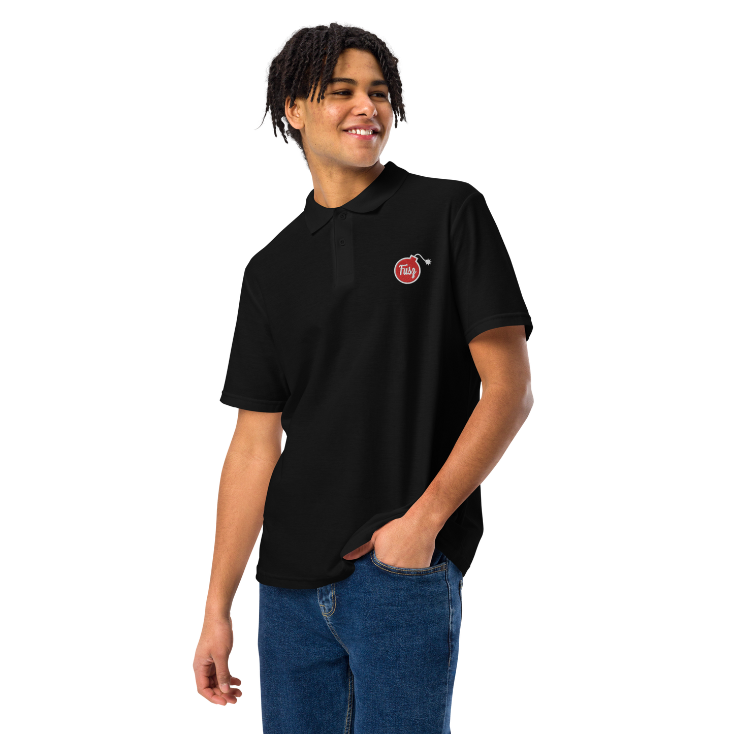 Polo Shirt - Embroidered Fusz Bomb