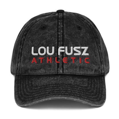 Adult Vintage Twill Hat - Embroidered Lou Fusz Athletic Stack