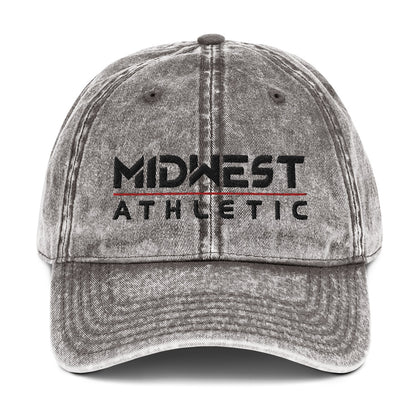 Adult Vintage Twill Hat - Embroidered Midwest Athletic Stack