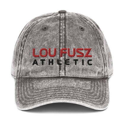 Adult Vintage Twill Hat - Embroidered Lou Fusz Athletic Stack