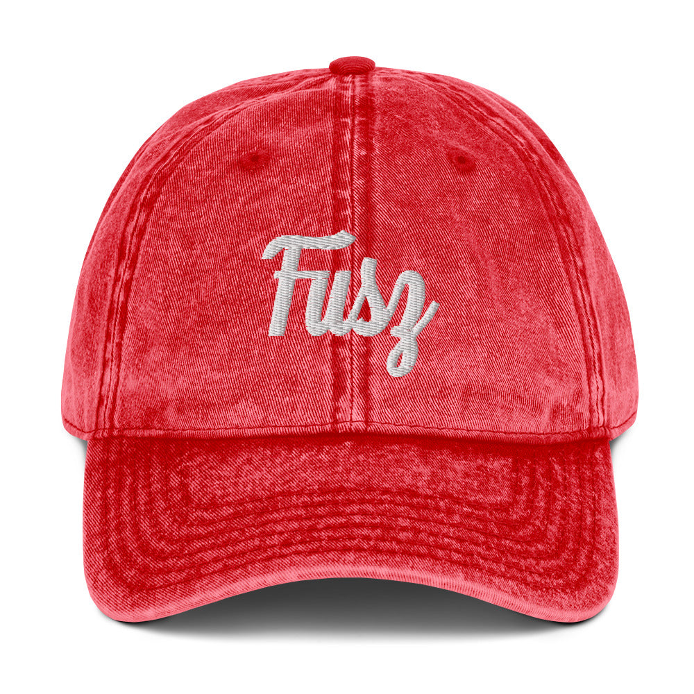 Adult Vintage Twill Hat - Embroidered Fusz Script