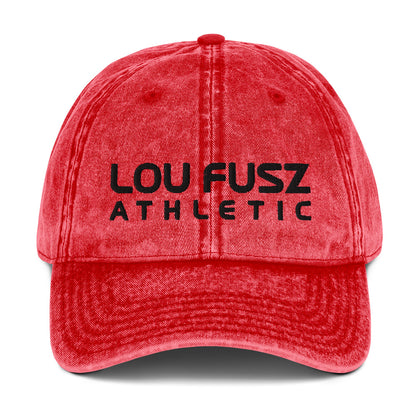 Adult Vintage Twill Hat - Embroidered Lou Fusz Athletic Stack