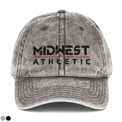 Adult Vintage Twill Hat - Embroidered Midwest Athletic Stack