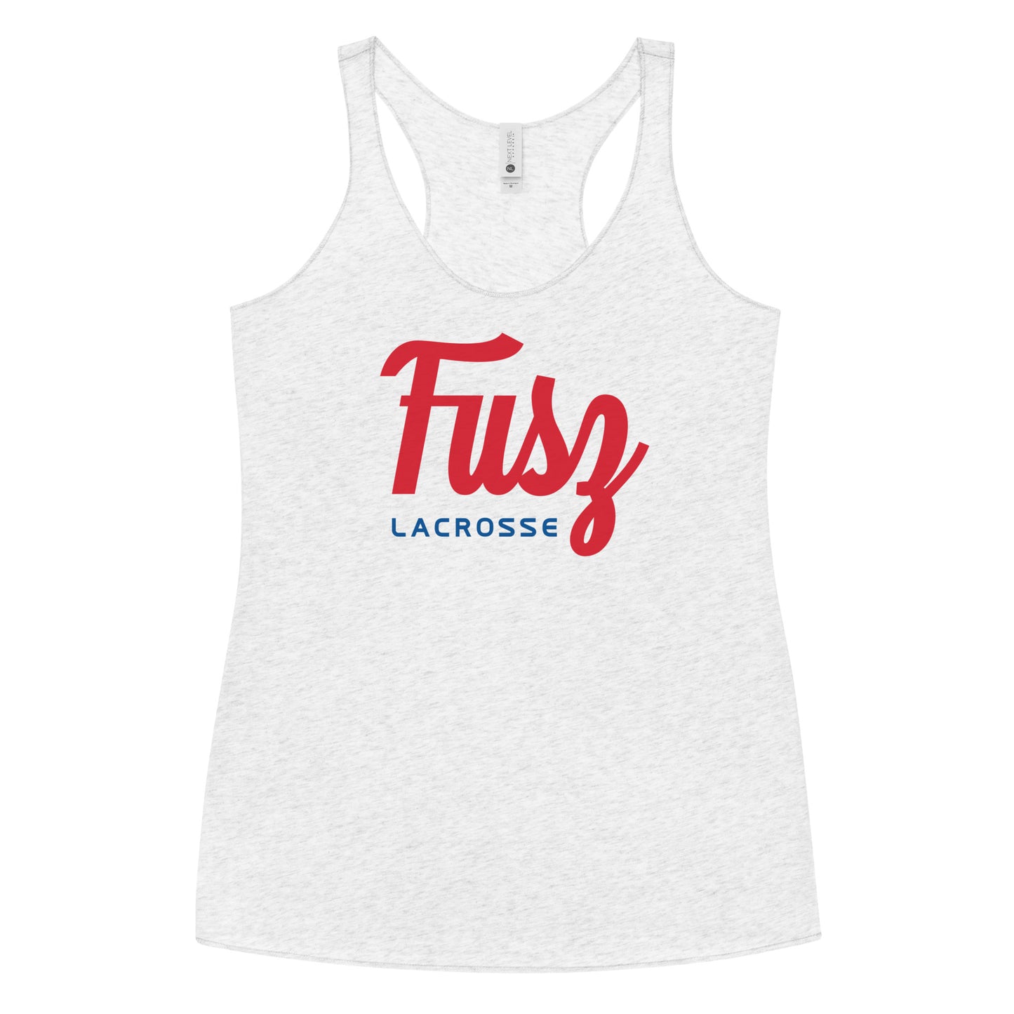 Women's Racerback Tank - Fusz Lacrosse Script