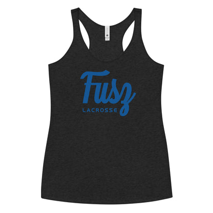 Women's Racerback Tank - Fusz Lacrosse Script